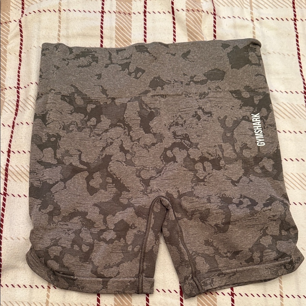 Gymshark Gray Camouflage Shorts